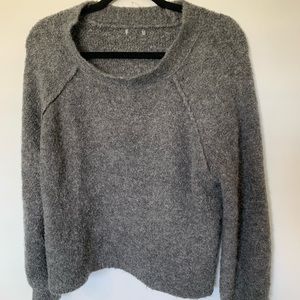 Fuzzy grey sweater